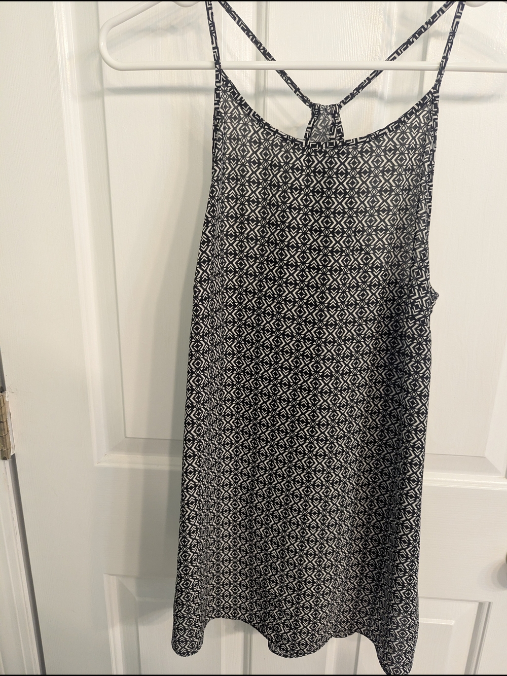 George Black and White Printed Mini Top